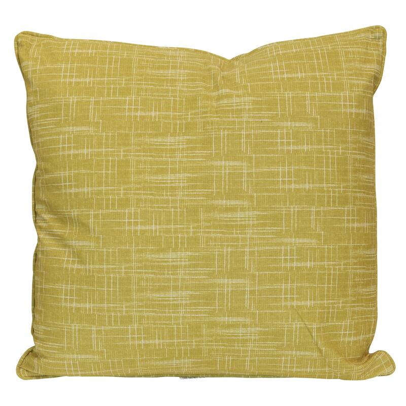 StyleCraft Weave Textured Pillow - 24" x 24" - Aged Chartreuse