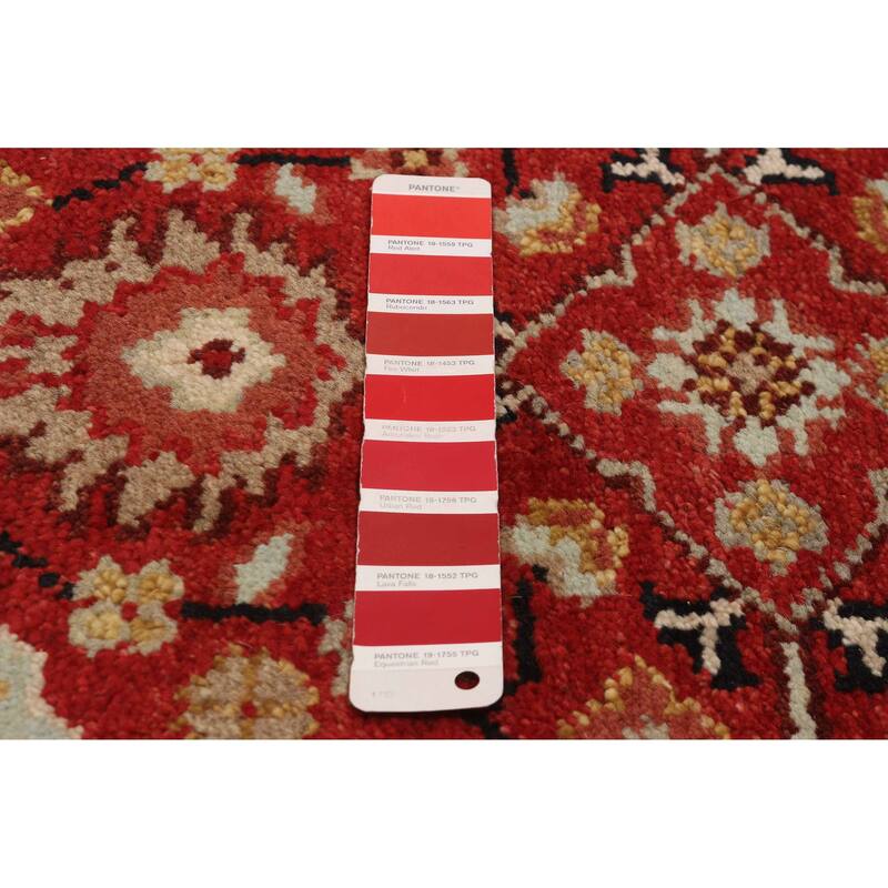 ECARPETGALLERY Hand-knotted Serapi Heritage Red Wool Rug - 2'6 x 11'11
