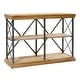 preview thumbnail 2 of 74, Brown Wood 3 Shelves Shelving Unit - 48 x 17 x 34