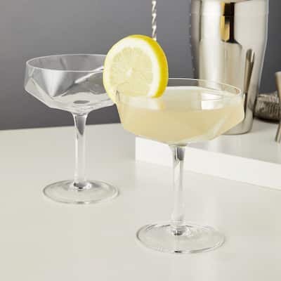 Faceted Crystal Coupes by Viski