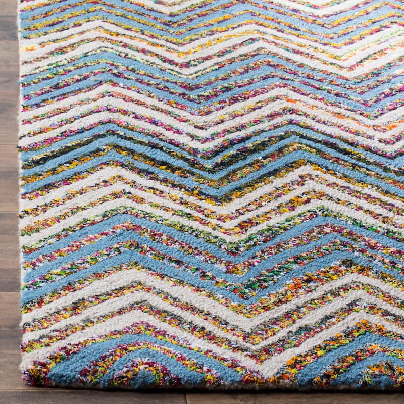 SAFAVIEH Handmade Nantucket Ynes Contemporary Cotton Rug