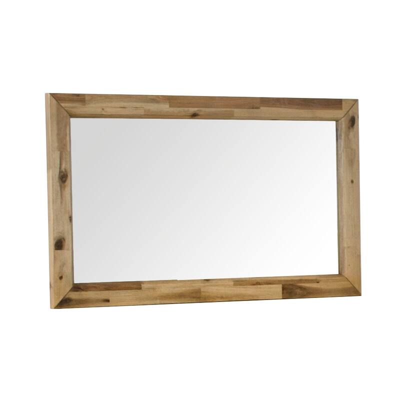Modrest Sala Modern Light Wood Mirror - Brown