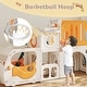 preview thumbnail 7 of 16, Kinbor Toddler Slide PlaySet - Kids Slide with Basketball Hoop, Toddler Indoor Outdoor Playground - N/A