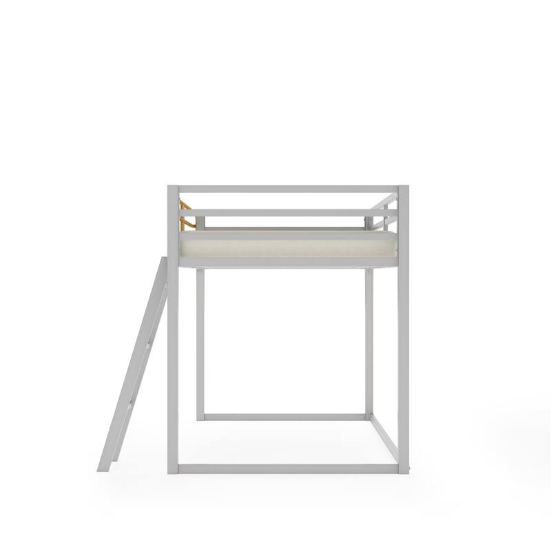 Little Seeds Monarch Hill Haven Twin Size Metal Junior Loft Bed