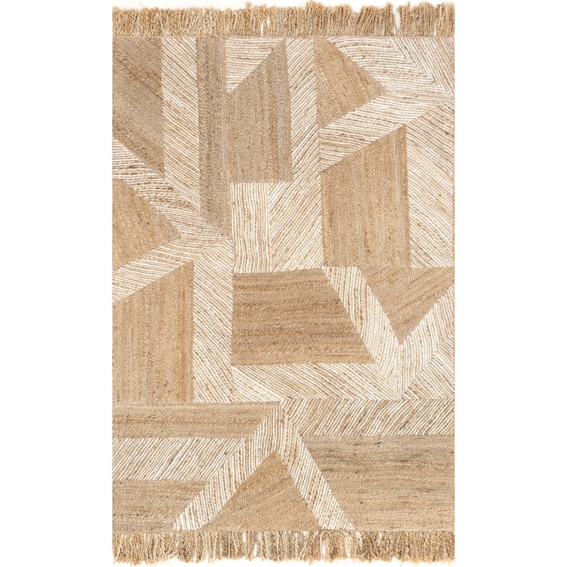 Nuloom Davina Bohemian Tasseled Jute Area Rug