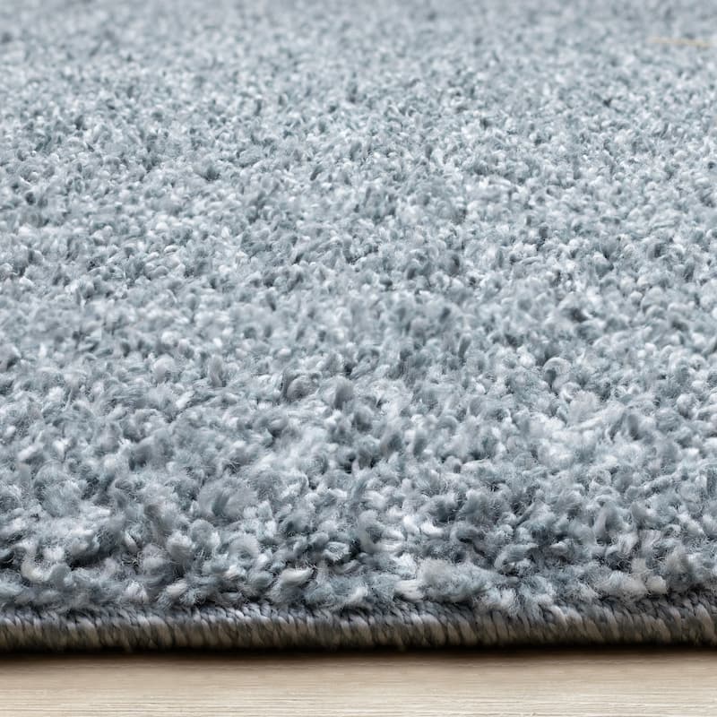 Brooklyn Collection - Blue Shag Indoor Rug