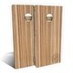 preview thumbnail 8 of 7, Zebra Wood Outdoor Cornhole Board Set All-Weather 2x4 - Include Carrying Case