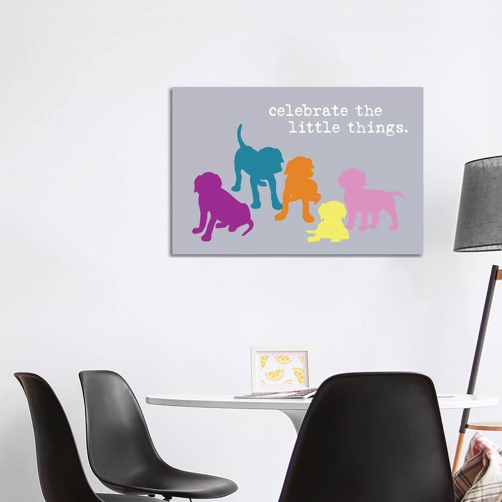 iCanvas "Little Things, Multi-Colored" by Dog is Good and Cat is Good Canvas Print