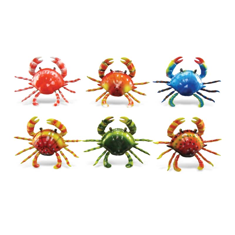 CoTa Global Crab Refrigerator Bobble Magnets Set of 6 - Assorted Color