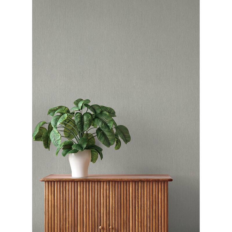 A-Street Prints Oren Grey Shimmering Striations Wallpaper
