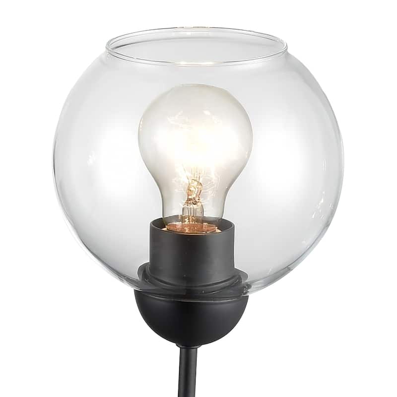 Boman 23-inch Wide 3-Light Chandelier in Matte Black