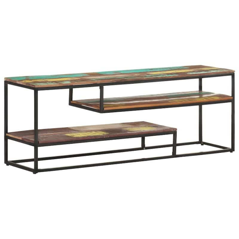 vidaXL TV Stand TV Unit Sideboard Home TV Console Media Unit Cupboard Cabinet - 51.2"x11.8"x17.7" Solid Reclaimed Wood