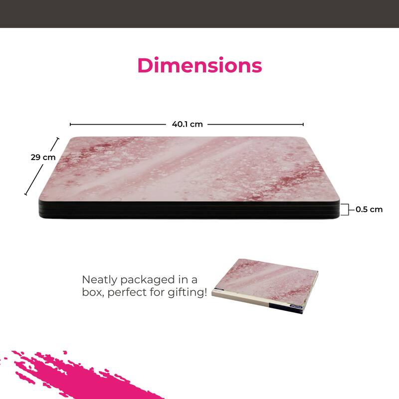 Portmeirion Minerals Rose Quartz Placemats, Set of 4