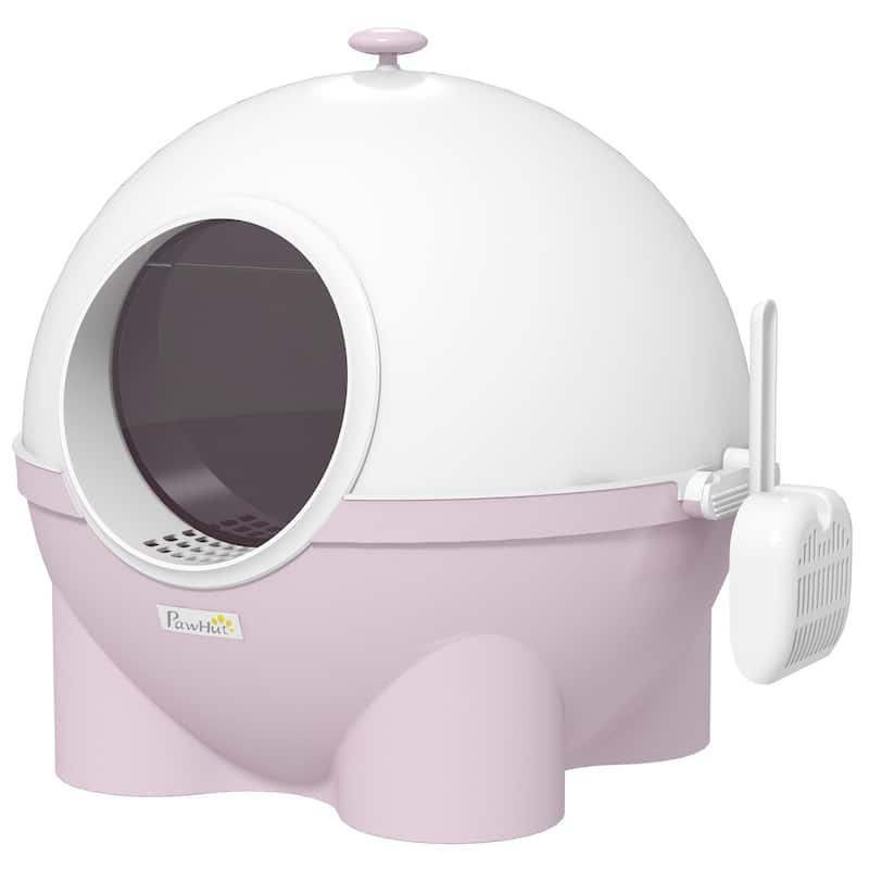 PawHut Hooded Cat Litter Box