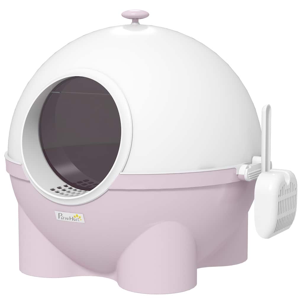 PawHut Hooded Cat Litter Box