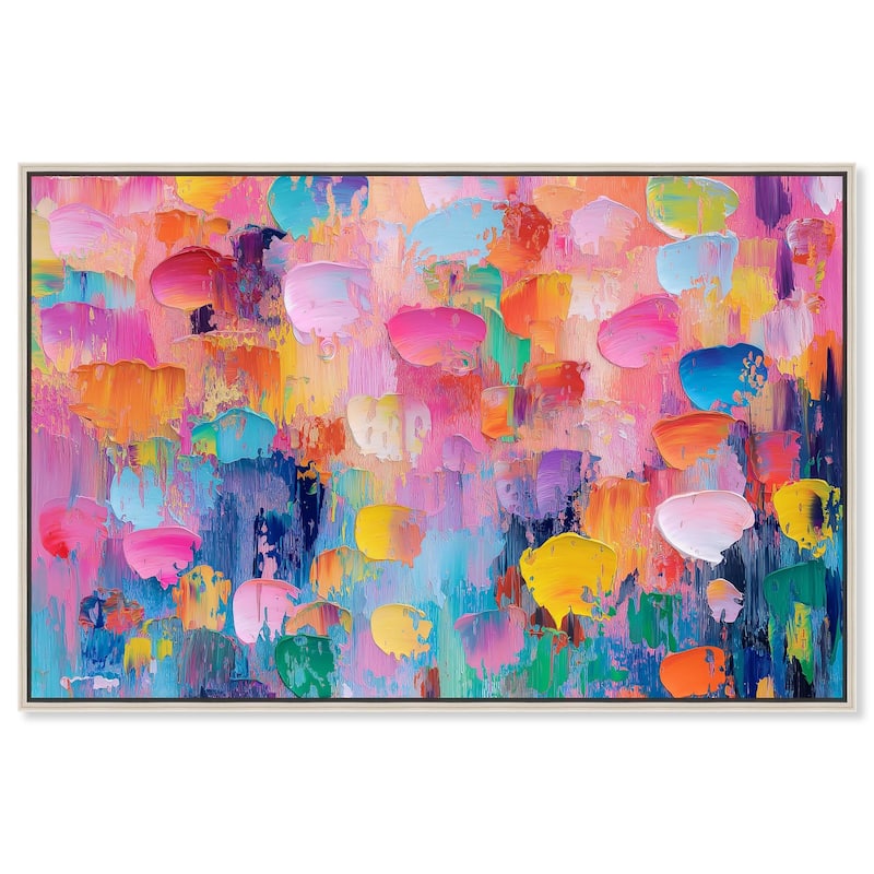 Jubilee of Colors Canvas by Art Remedy - 15" x 10" - Silver