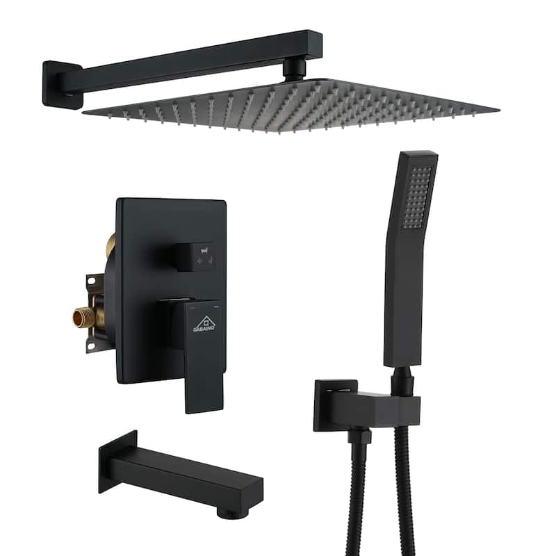CASAINC 3-Function 12-In Wall Mounted Shower System