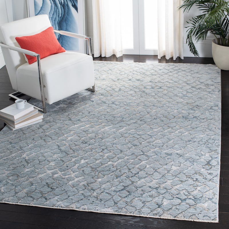 SAFAVIEH Valencia Friederika Vintage Rug - 8' x 10' - Light Blue/Grey
