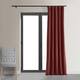 Exclusive Fabrics Signature Blackout Velvet Curtain (1 Panel) - 50 X 96 - Crimson Rust