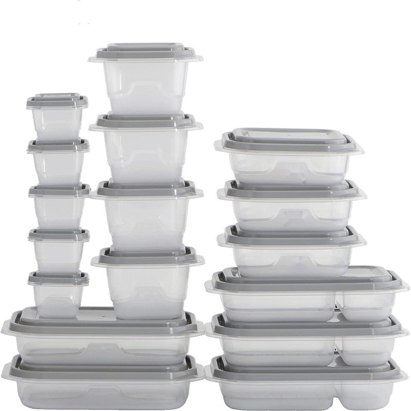 Glasslock 16-Piece Round Shape Glass Food Storage Set