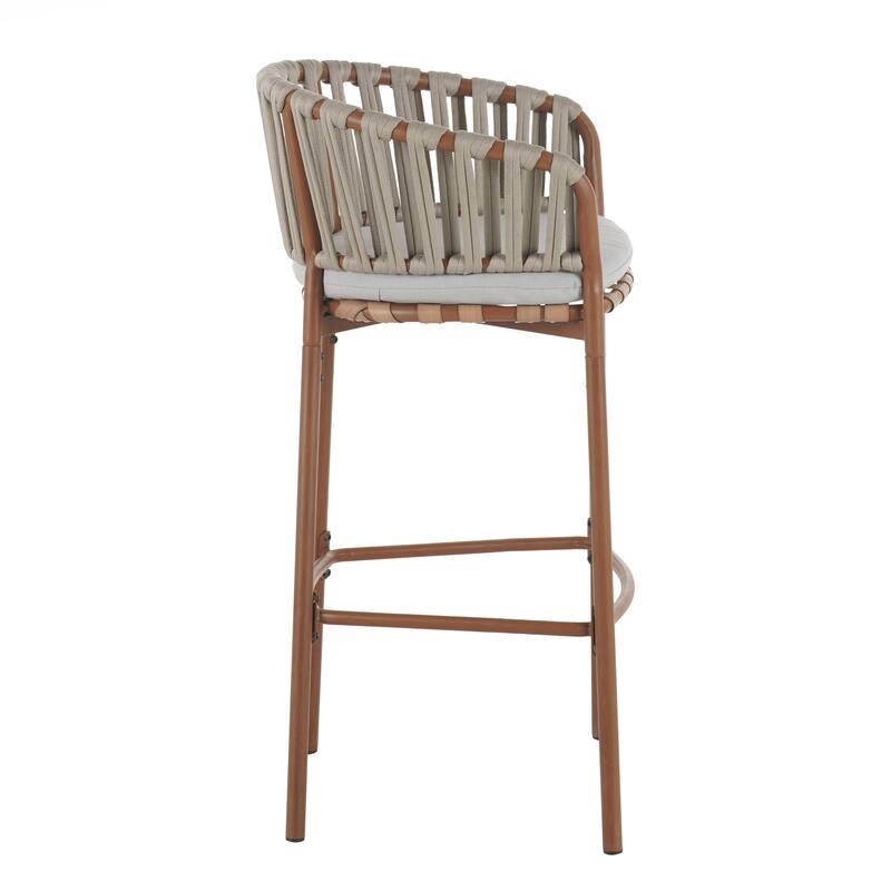 Outdoor Matal Rope Barstool