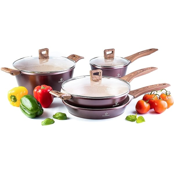 Non Stick Kitchen Cookware Set German Coated Pots and Pans Set Bed Bath & Beyond 37515615