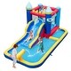 preview thumbnail 9 of 7, Inflatable Water Slide Bounce House with 680W Blower and 2 Pools - 197 in