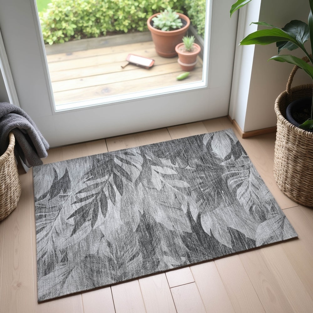 Premium Washable Super Soft Tropical Floral Mayfield Rug