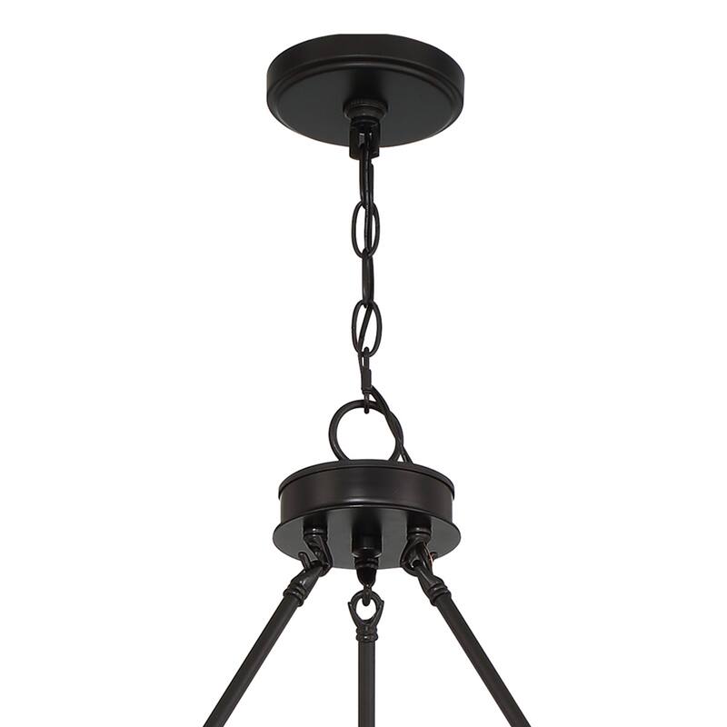 The Gray Barn Highclere Farmhouse 20-light Wagon Wheel Chandelier - 40"x40"x 47.83"