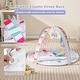 preview thumbnail 8 of 7, Baby Play Gym Mat 7-in-1 Tummy Time Activity Mat with 5 Detachable Toys - Multi-Color - 33"L x 33"W x 20"H