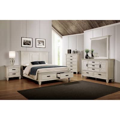 Capistrano Antique White 6-piece Storage Bedroom Set