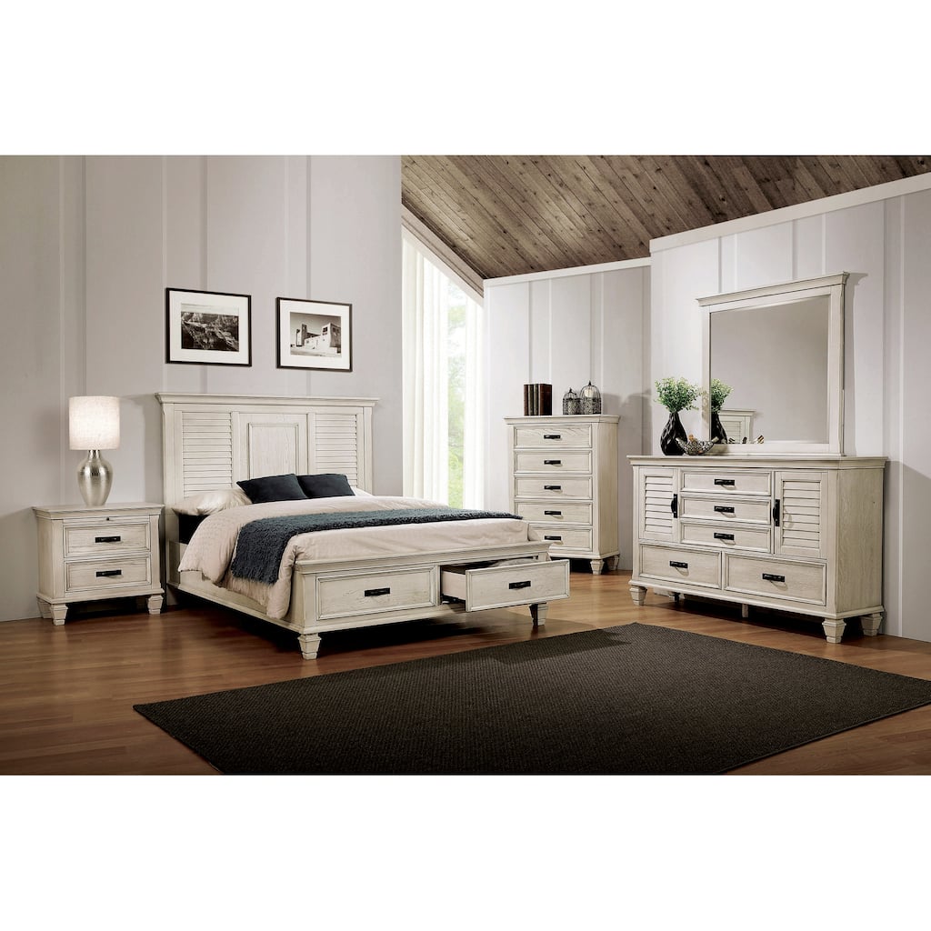 Capistrano Antique White 6-piece Storage Bedroom Set