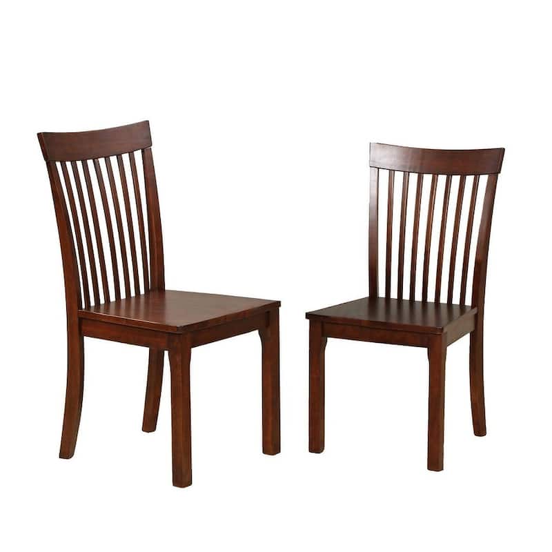 Dining Room Side Chairs, Set of 2, Cappuccino