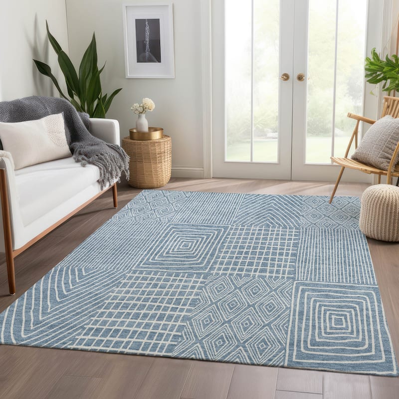 Premium Washable Super Soft Modern Geo Charm Mayfield Rug