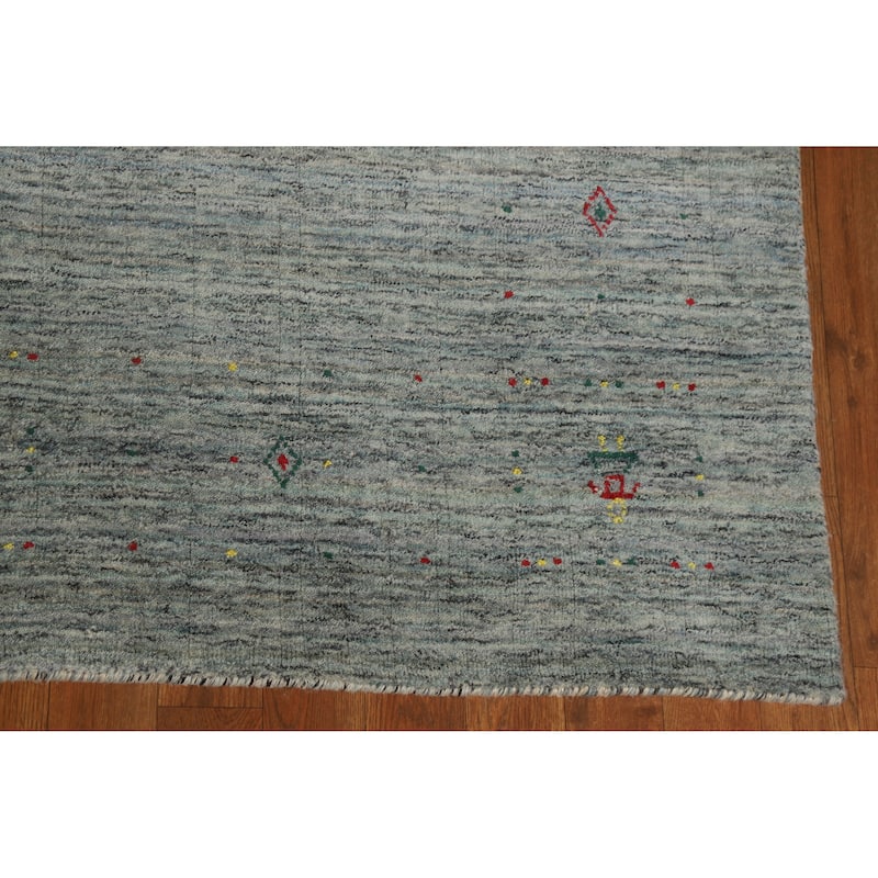 Hand Knotted Oriental 100% Wool Carpet Tribal Tribal Multi-Colored Gabbeh Area Rug - 7' 11'' X 5' 3''