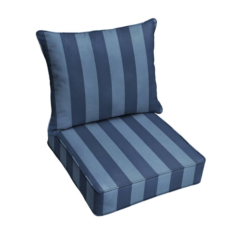 Sorra Home Indoor/Outdoor Corded Deep Seating Pillow and Cushion Set