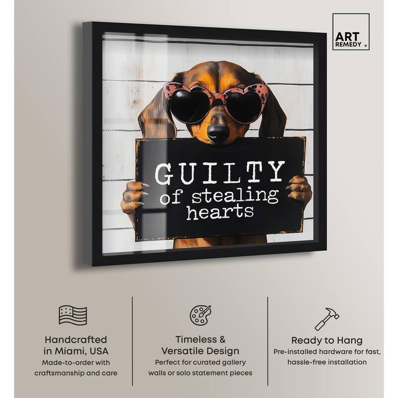 Guilty of Stealing Hearts Shadowbox by Art Remedy
