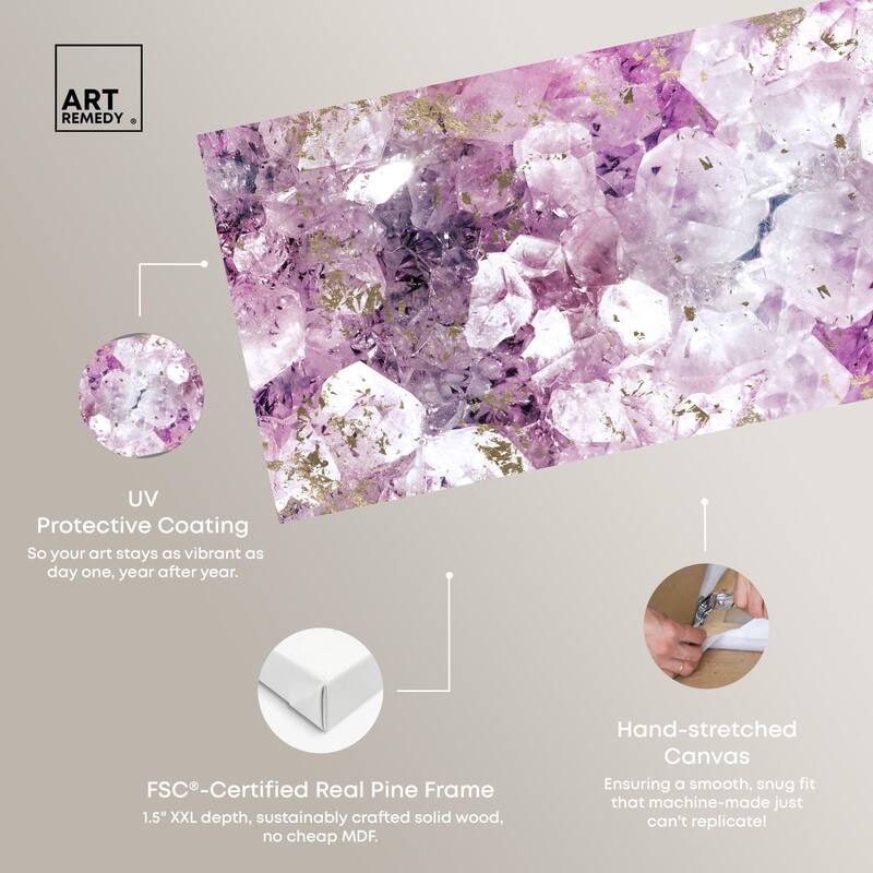 Crystal Romance Panoramic Canvas by Art Remedy, Gallery Wrapped