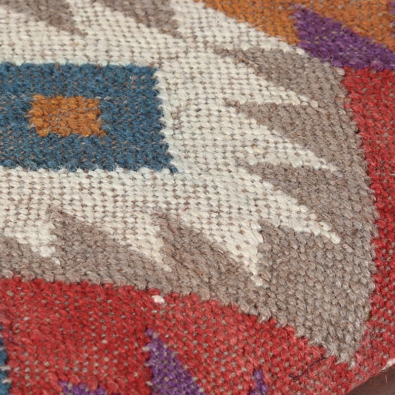 HERAT ORIENTAL Handmade Kilim Upholstered Bench - 12.5"x16"x30"