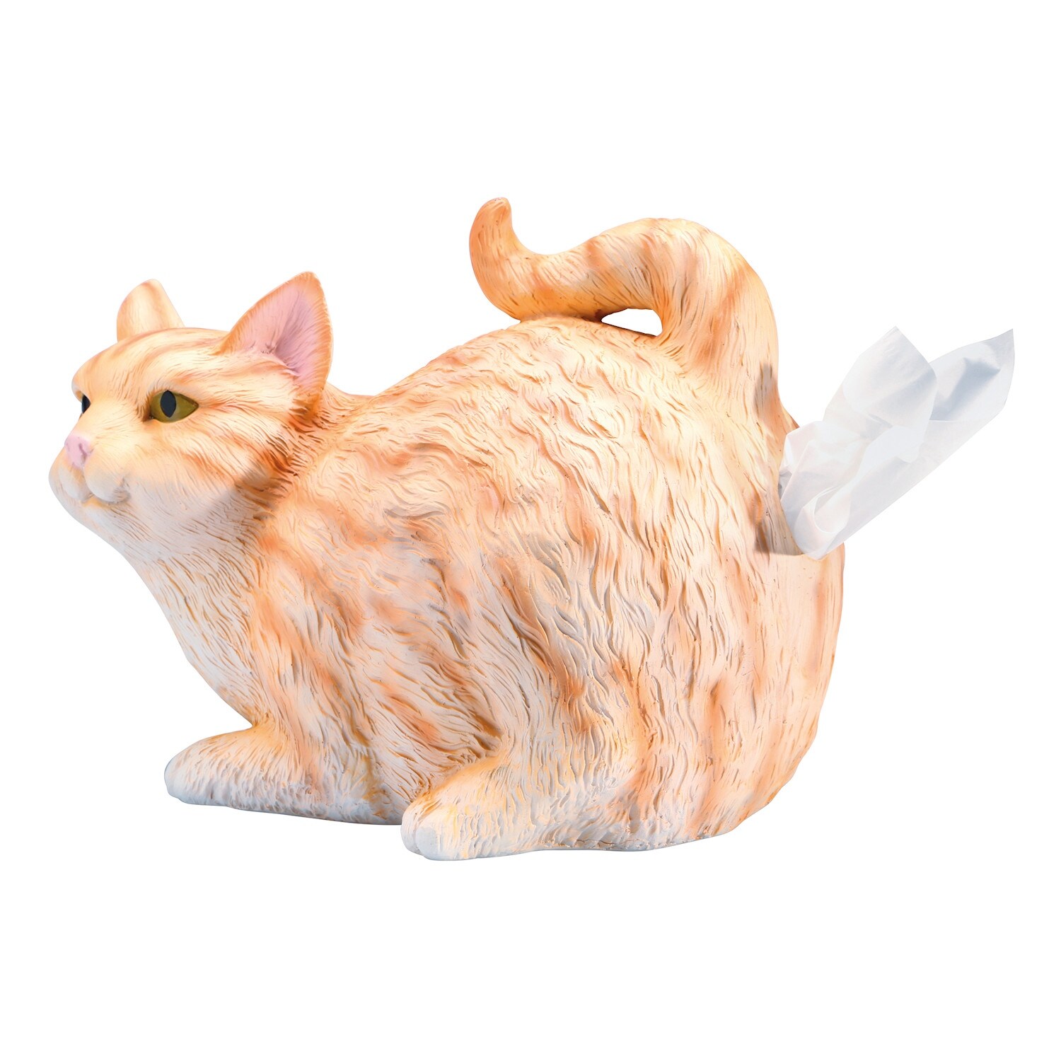 Shop Cat Butt Tissue Holder Orange Tabby Resin Fits Standard