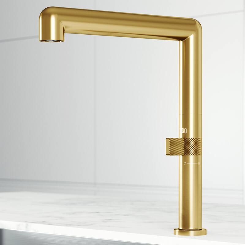VIGO Jewel 11" H Single Handle Kitchen Bar Faucet