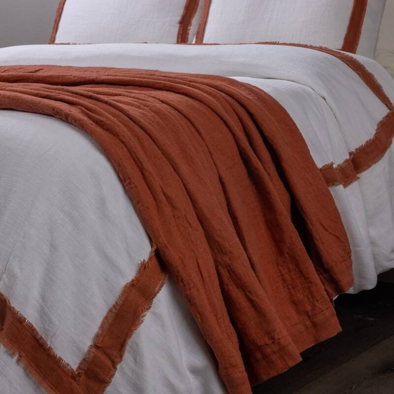 Kyler, Linen, Burnt Sienna, Quilt