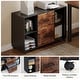 preview thumbnail 8 of 9, 70.8 Inches L-Shaped Executive Desk with Drawer and File Cabinet