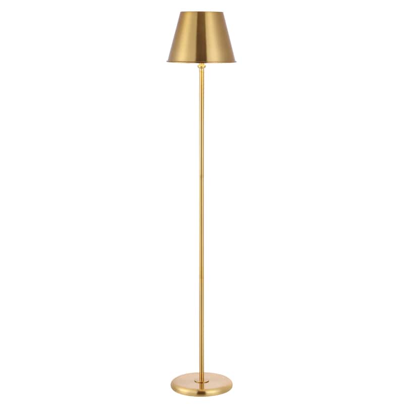 SAFAVIEH Lighting Aili 60-inch Iron Floor Lamp - 10.9" x 10.9" x 60" - Brass - 11Wx11Dx60H