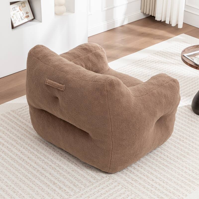 Bean Bag Chair, Bean Bag Sofa Chair with Armrests Stuffed High-Density Foam, Lazy Sofa Comfy Chairs BeanBag Chair