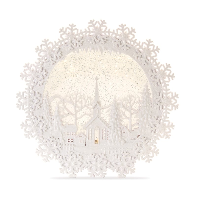 Snowy Church Scene