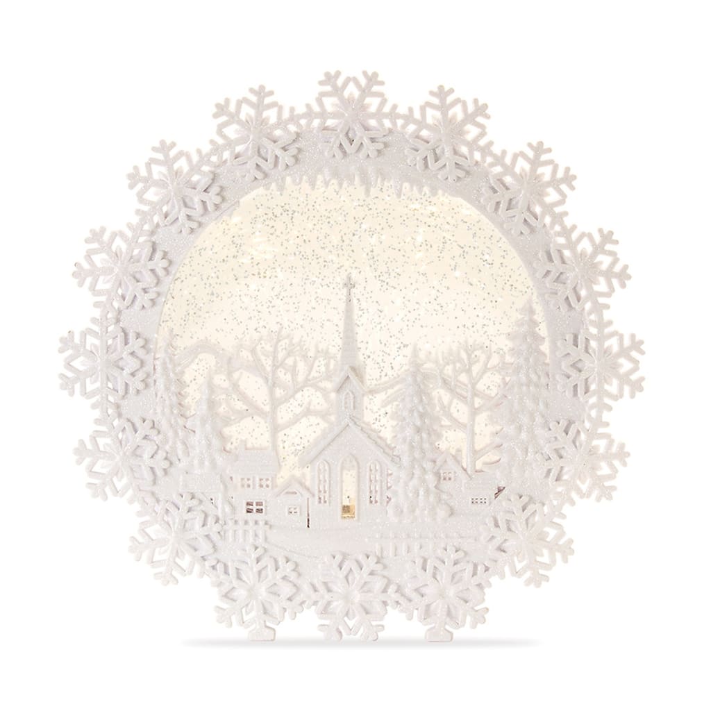 Snowy Church Scene