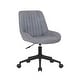 preview thumbnail 8 of 17, Porthos Home Cabe Swivel Office Computer Chair, Microfiber Upholstery Blue