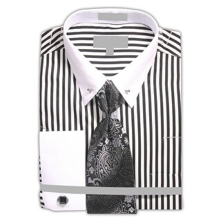 white and silver dress shirt