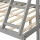 preview thumbnail 6 of 25, Twin over Full Solid Pine Wood Bunk bed with Full-length Guardrail,Clean Silhouette and A Hue of Elegance